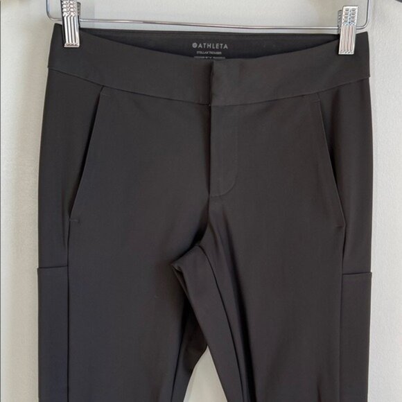 Athleta Gray Stellar Trouser Pants Size 2P - Picture 5 of 13